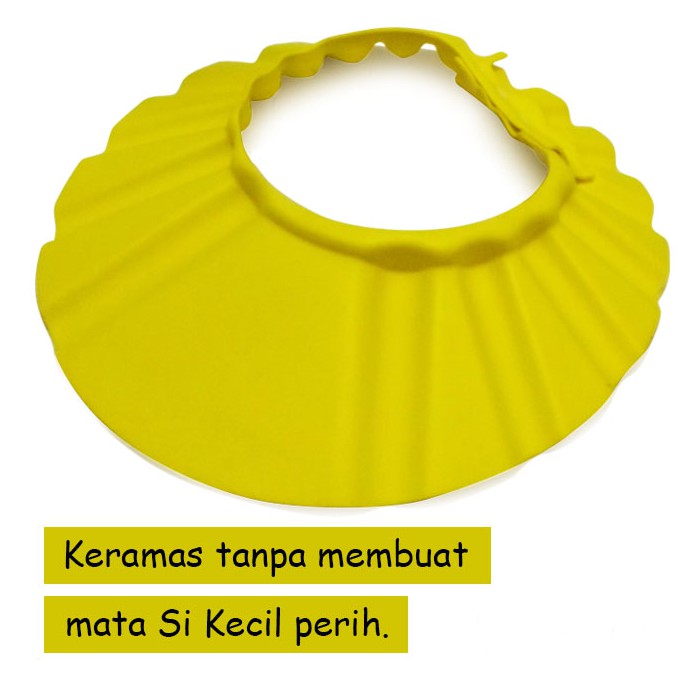 TOPI KERAMAS ANAK ANTI PERIH DI MATA BAHAN ELASTIS-1