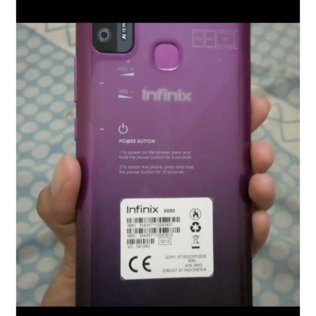 infinix hot 9 play rom 32gb ram 2gb batre 6000mah bkan hot 7 note 7 s5