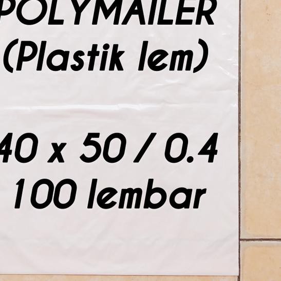 

✽ plastik packing POLYMAILER 40x50 0.4 100 lembar plastik lem - Hitam ✦
