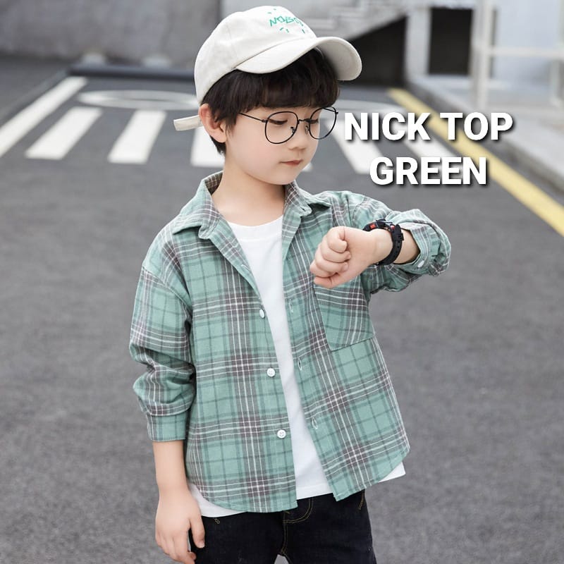 BAJUKIDDIE NICK TOP KEMEJA CASUAL FASHION ANAK COWOK KOREA IMPORT