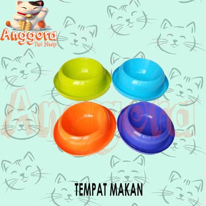 Tempat makan Kucing Anjing single bowl