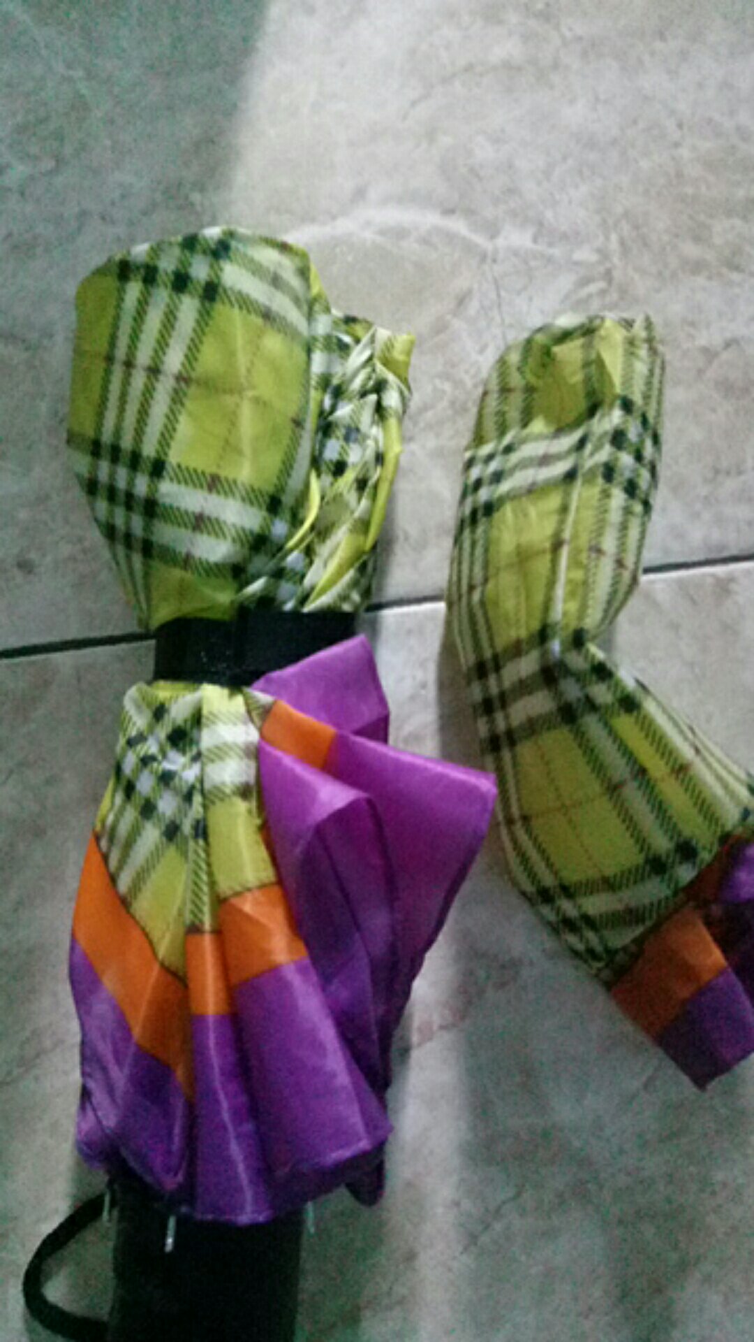 Payung Lipat Mobil Umbrella Motif Kotak