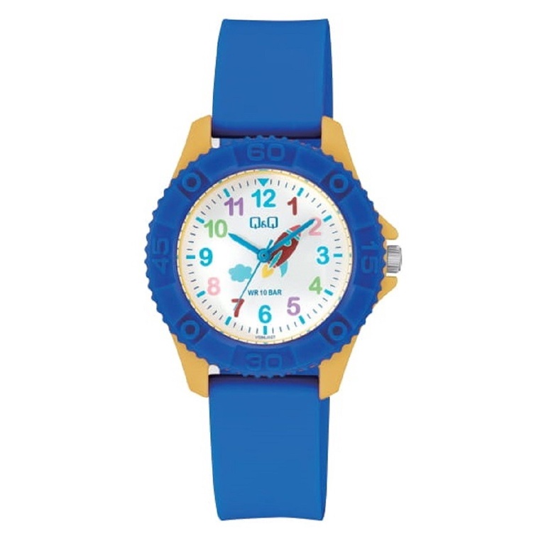 SALE  7.7 Jam Tangan Anak Colorful Casual Rubber Analog Original Q&amp;Q QNQ QQ VQ96 VQ96J Series