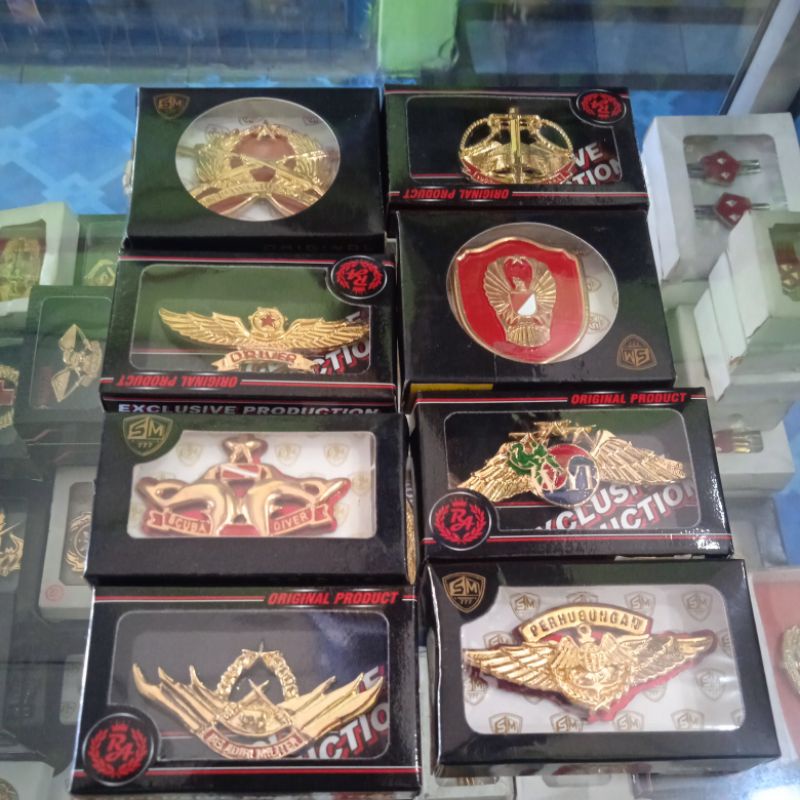 BRIVET TNI WING TNI EMBLEM TNI YUDHAWASTU EKAPAKSI DRIVER WYF YUDHAWASTU PRAMUKA SCUBA DRIVER WING P