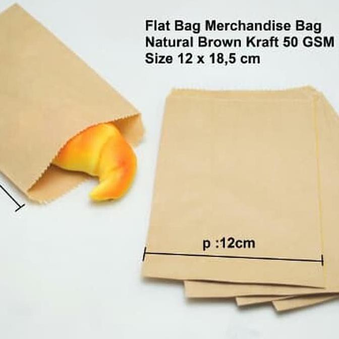 

PAPER BAG FLAT BROWN KANTONG KERTAS COKLAT UKURAN KECIL