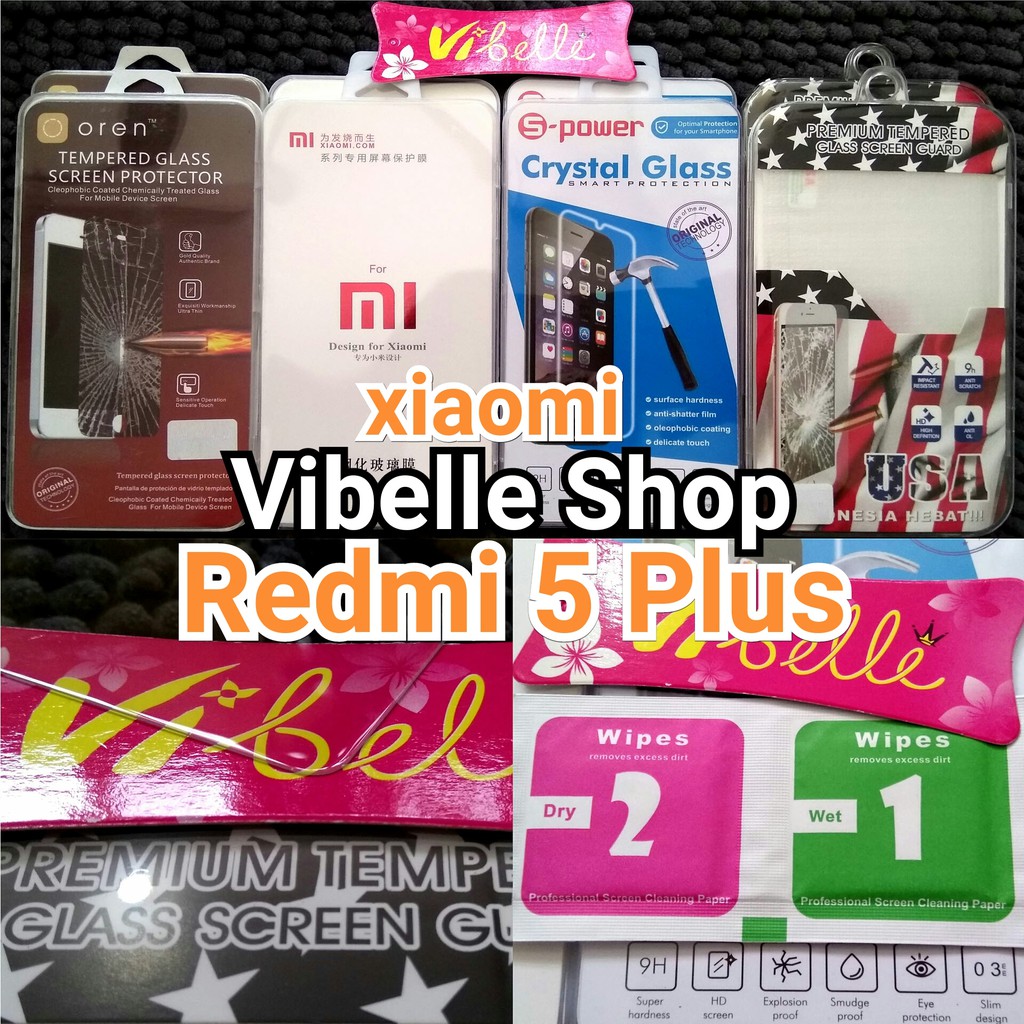 Tempered Glass XIAOMI Redmi 5 Plus Screen Guard Anti Gores