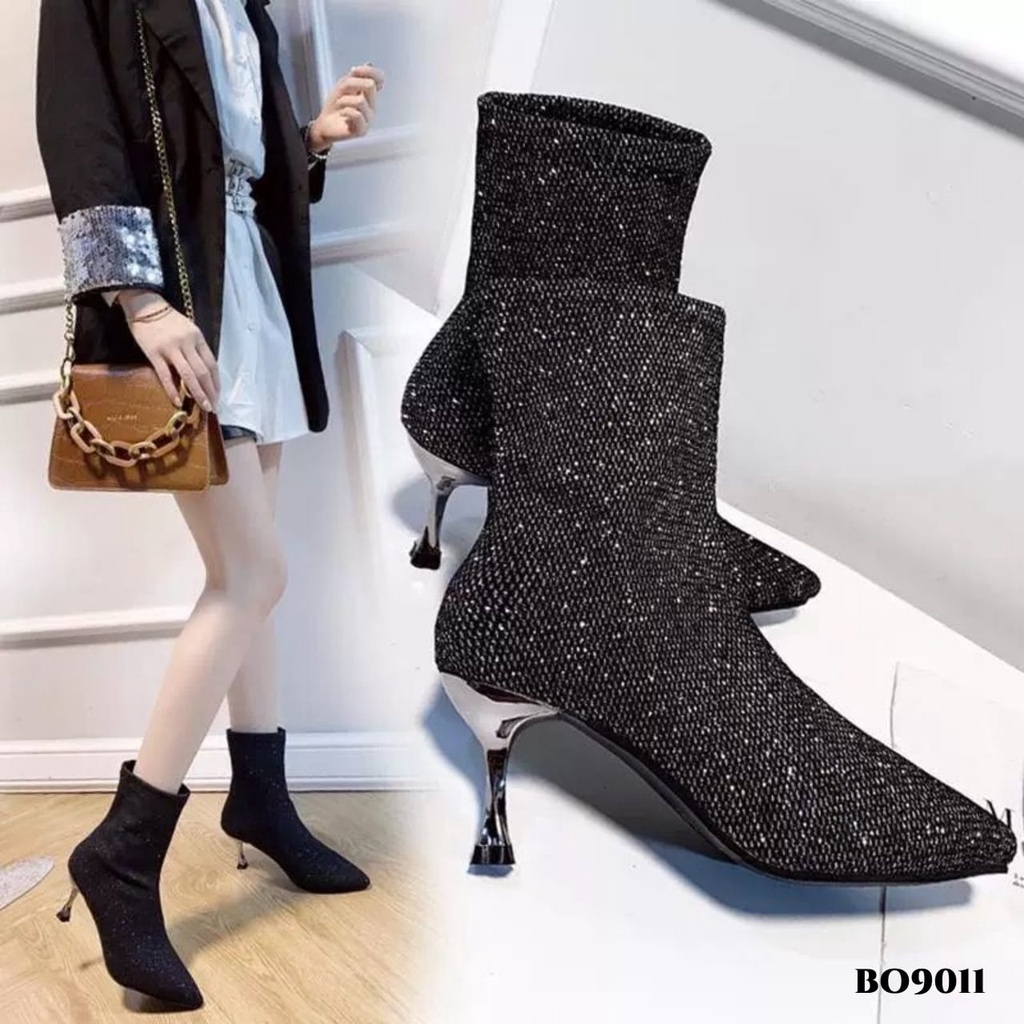 WYN  SEPATU HEELS BOOTS KOREA BO9011