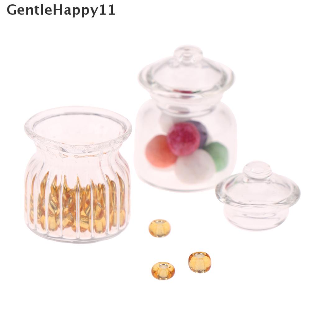 Gentlehappy Mainan Miniatur Toples Permen Skala 1: 12 Untuk Dekorasi Rumah Boneka