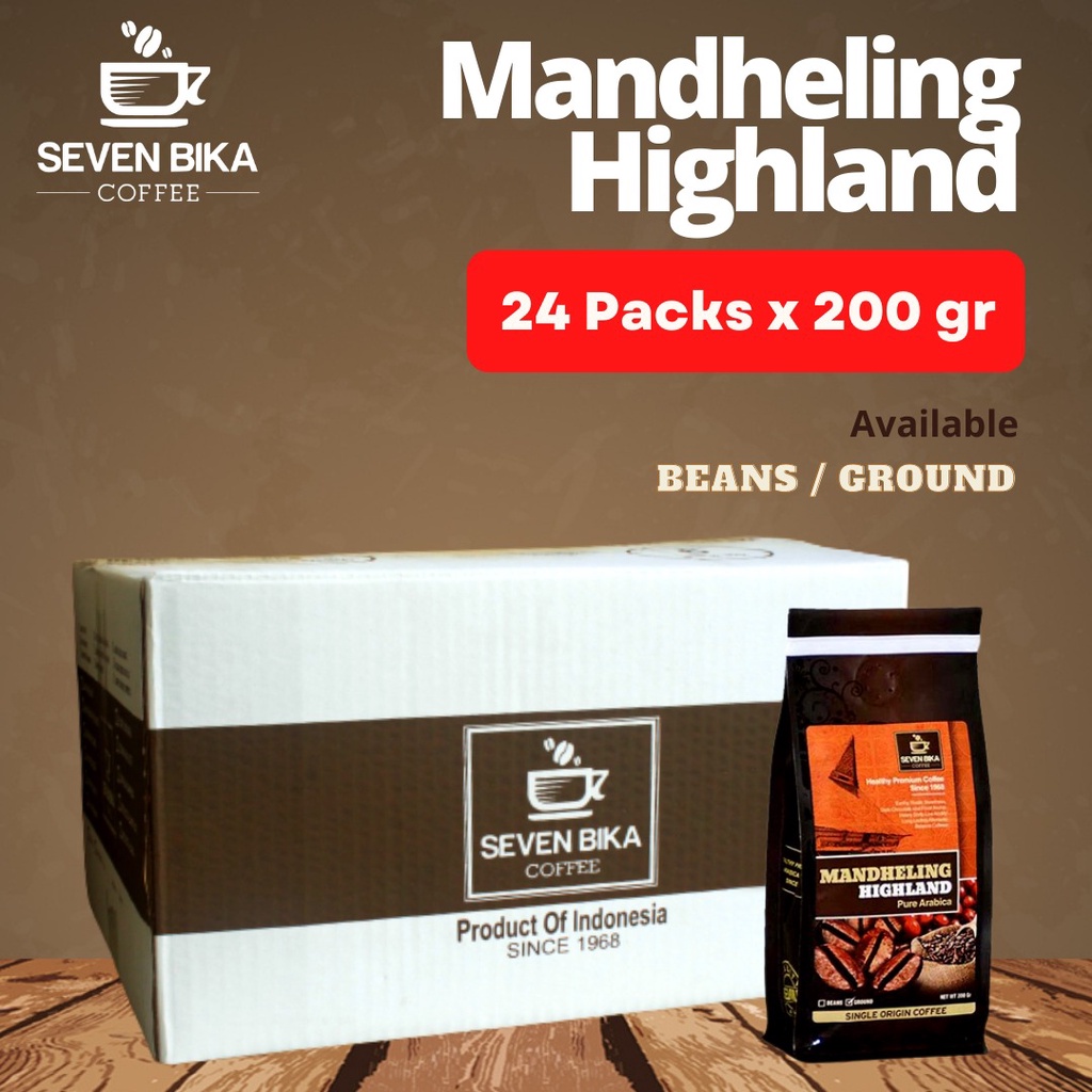 

SB Premium Mandheling Highland Pure Arabica 200 Gr. 24 Pcs.Biji/Bubuk