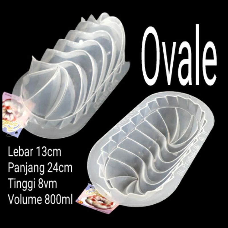 Cetakan Agar Puding Ovale