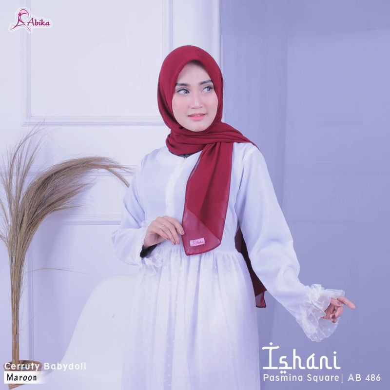 PASMINA SQUARE ISHANI ABIKA HIJAB