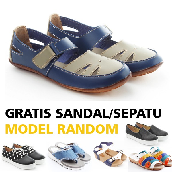 Sepatu Wanita Yutaka SP30 Gratis Sepatu/Sandal Model Random