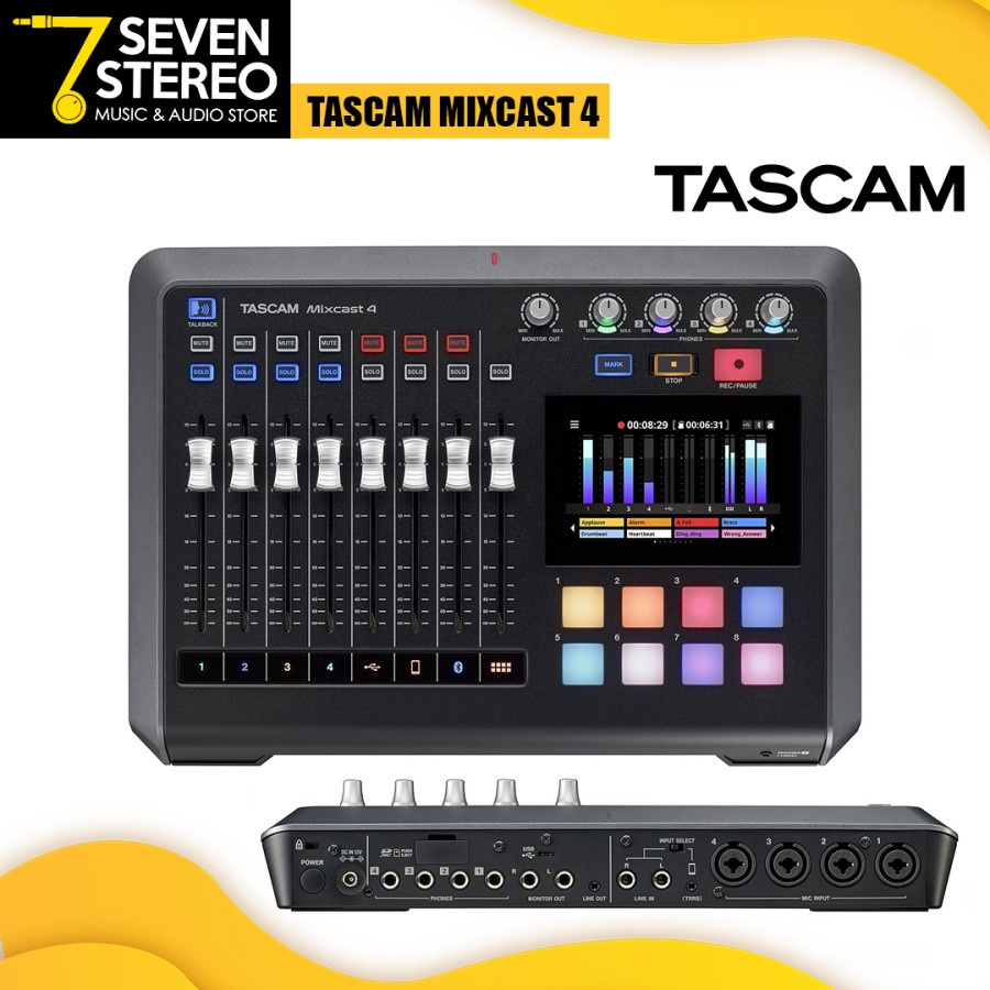 Tascam MIXCAST MIXCAST 4 Podcast Console Mixer Soundcard