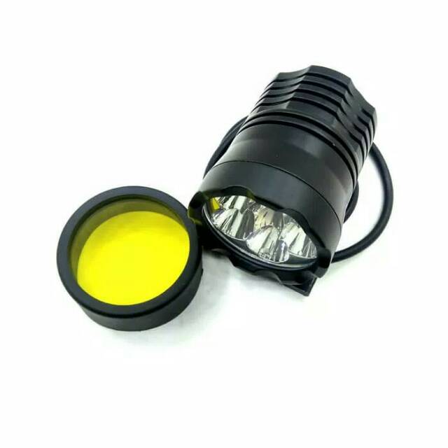 LAMPU L6X SOROT TEMBAK TERANG + FREE LENSA KUNING