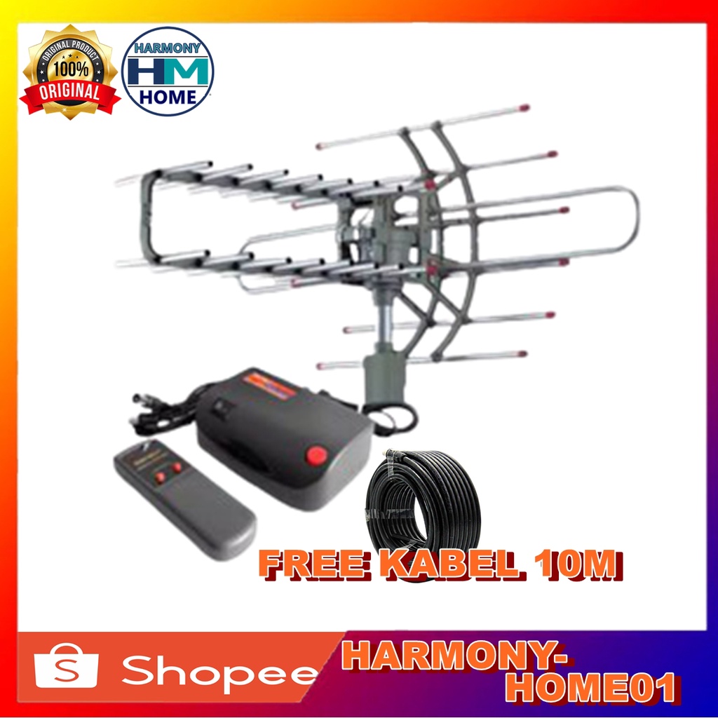 ANTENA REMOTE + BOOSTER + KABEL 10 m ANTENA TV DIGITAL REMOT OUTDOOR