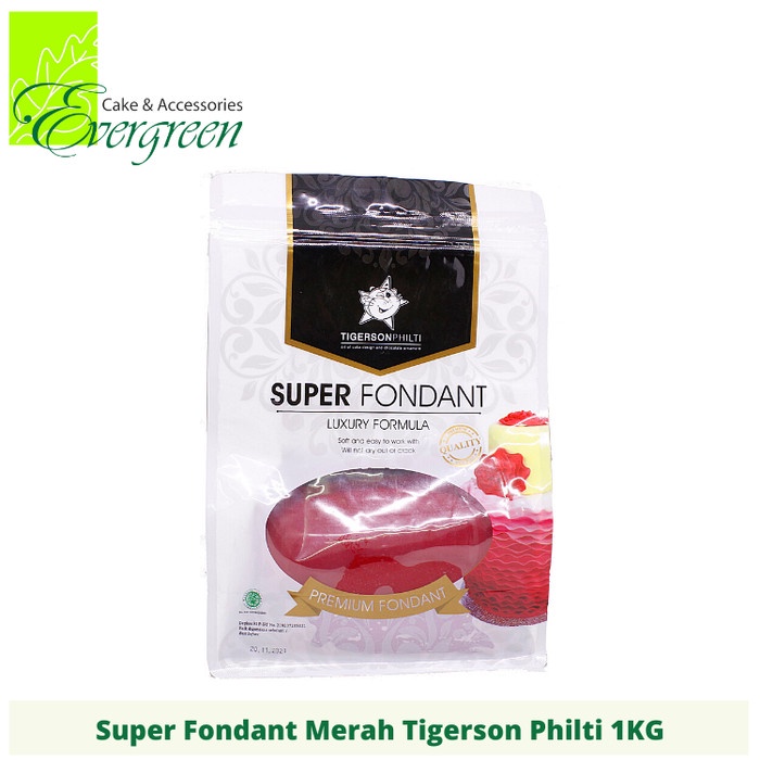 

Super Fondant Merah Tigerson Philti 1KG