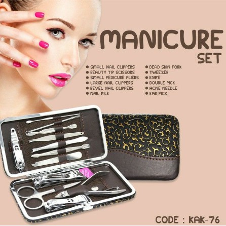 Menicure Set Perawatan Kulit Gunting Kuku 12pcs
