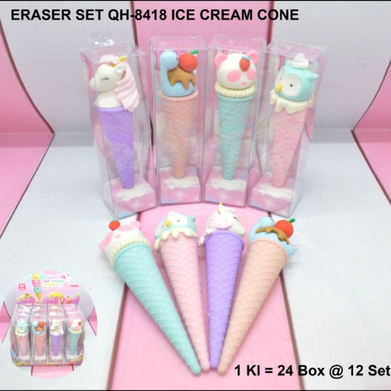 

Penghapus unicorn bentuk ice cream cone full sampai bawah / Penghapus unicorn per pcs