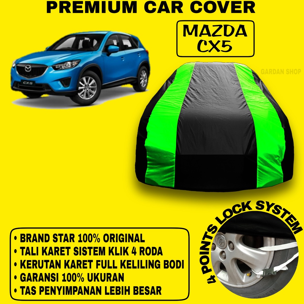 Body Cover MAZDA CX5 Sarung Strip HIJAU Penutup Pelindung Bodi Mobil Mazda Cx5 PREMIUM