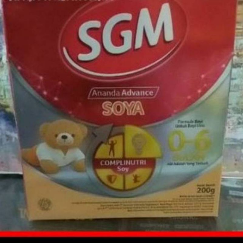 Susu bubuk SGM soya 0-6bln