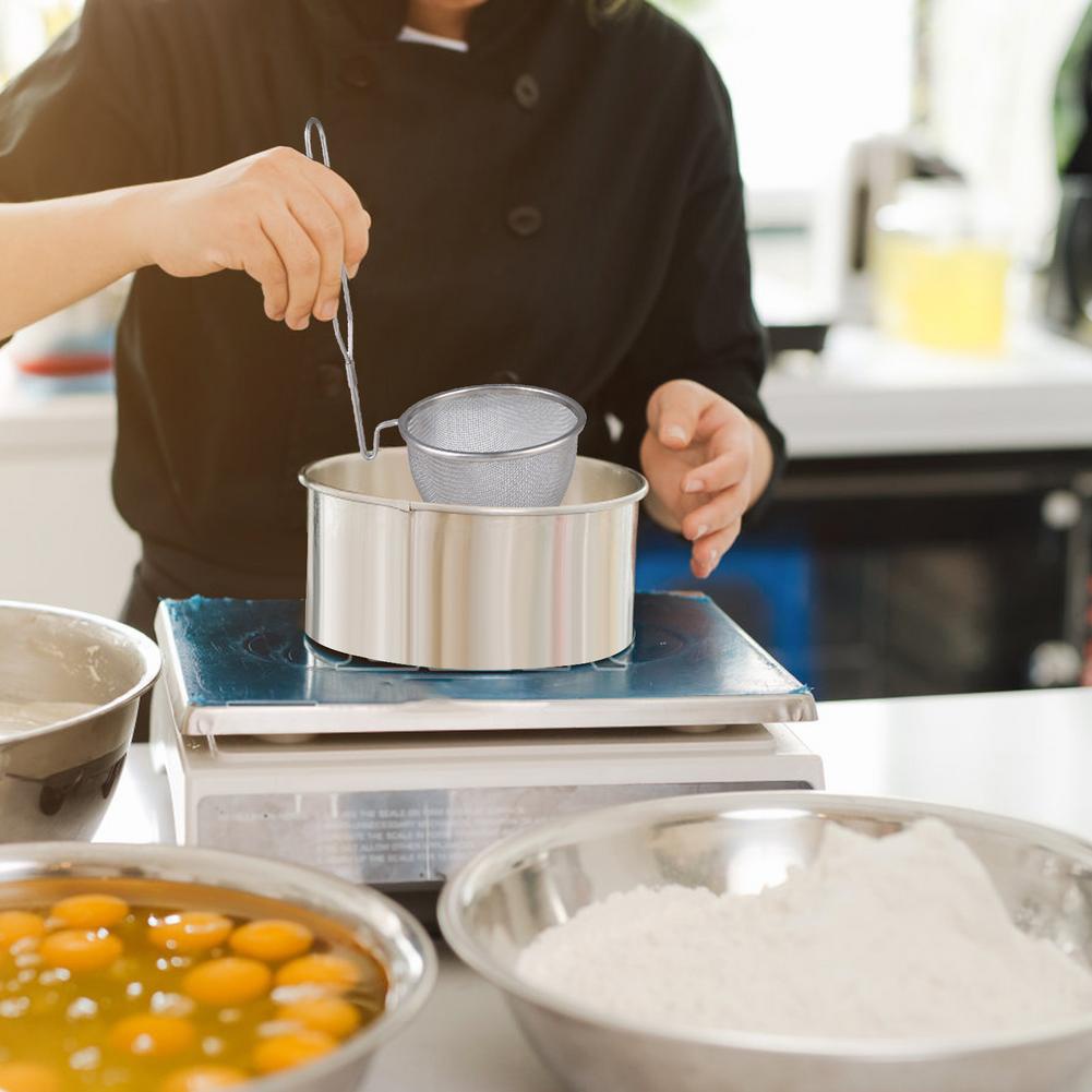 Keranjang Saringan Mie / Sayuran Bahan Stainless Steel Dengan Gagang Untuk Dapur