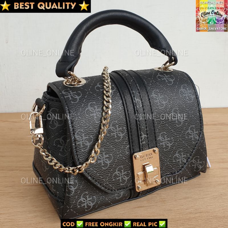 tas kasinta kashinta mini size satchel with top handle jinjing bag pesta party girl teenager remaja abg gs gb bag shoulder selempang tali panjang rantai logo 4g kecil best seller new arrival