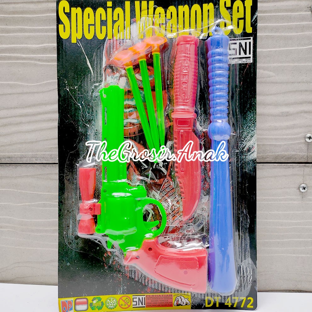 Special Weapon Set Mainan Tembak Dart Tempel Pentungan