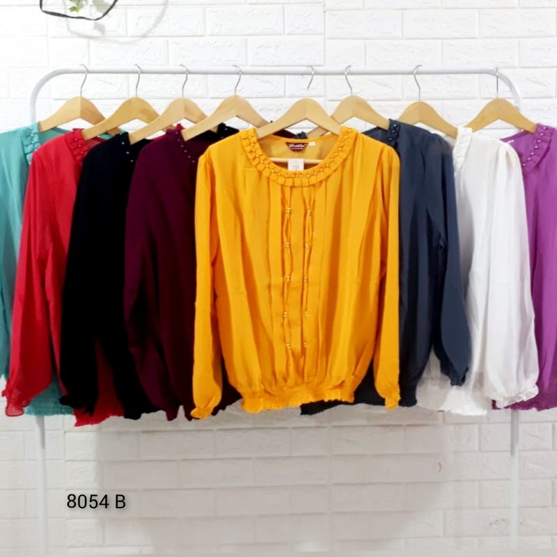 ATASAN SIFON WANITA BLUS CHIFFON WANITA FASHION TERBARU CEWEK PAKAIAN TERBARU CHIFFON PREMIUM JUMBO 