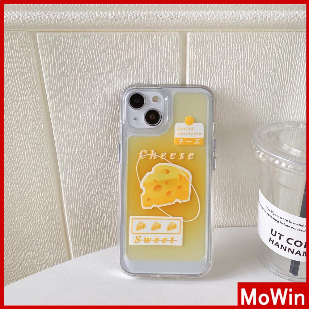 iPhone Case Clear Case Soft Thick TPU Shockproof Super Transparent Protection Camera Plating Button Yellow Cheesecake For iPhone 13 Pro Max iPhone 12 Pro Max iPhone 11 iPhone 7Plus