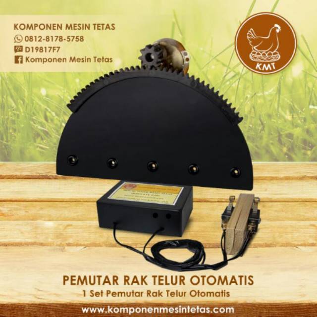 Pemutar Telur untuk Mesin Tetas Otomatis sistem Rak Ayun