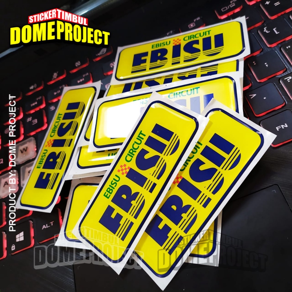 STIKER MOTOR TIMBUL EMBLEM EBISU CIRCUIT WATERPROOF STIKER MOBIL STICKER OUTDOOR