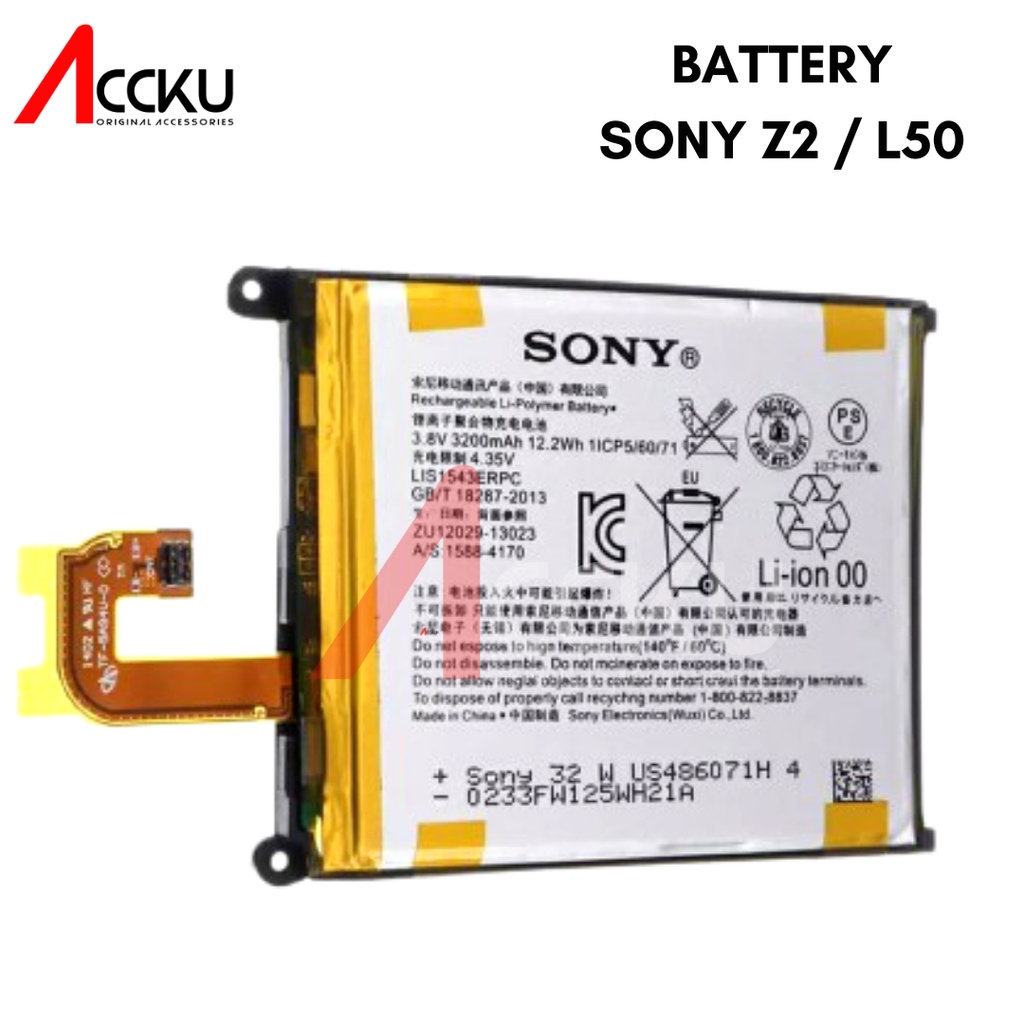 BATERRY SONY EXPERIA Z2 BATREI SONY Z2 BATRE  SONY Z2 BIG SONY L1S1543ERPC BATERRY SONY L50 ORIGINAL