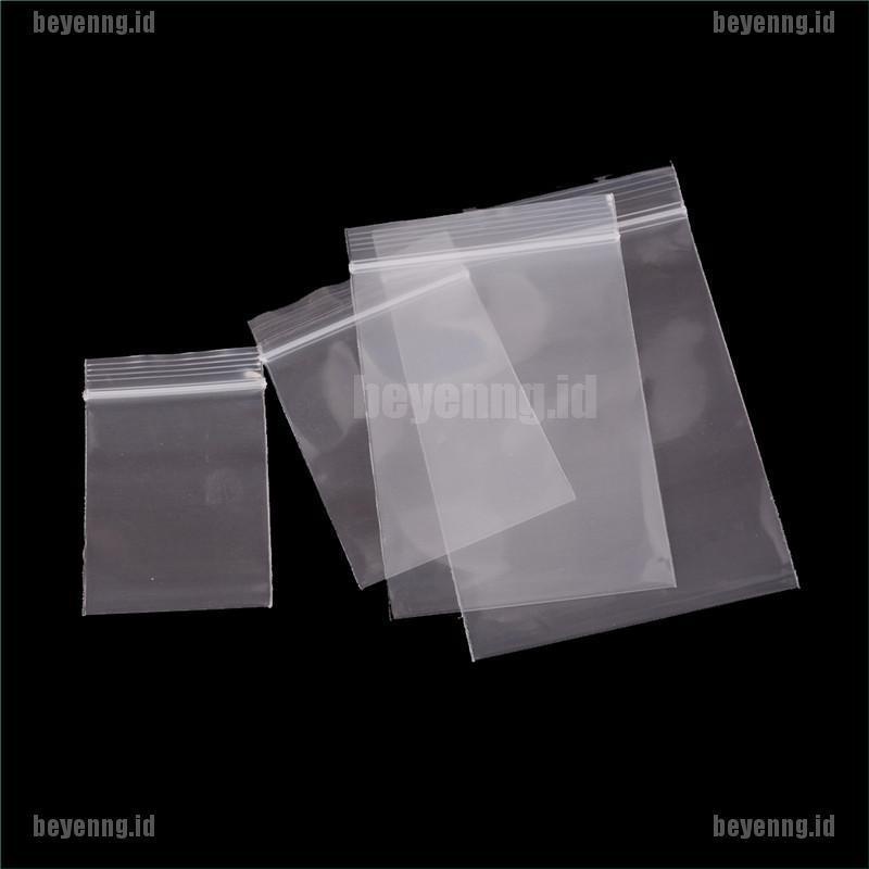 Bey 100pcs Kantong Plastik Tebal 0.12mm Dengan Zip Lock Resealable