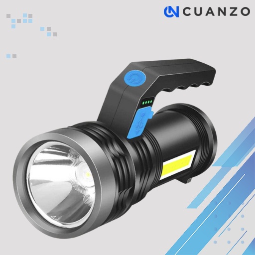 Pocketman Senter LED Waterproof USB 3W Cree XPE + COB / Senter Rechargeable Camping Lantern Waterproof Tahan 24 Jam / Senter LED Super Terang Jarak Jauh 10000 Lumens ori Bisa Di Cas Ulang / Senter Camping Tahan Air Outdoor / Senter Isi Ulang baterai Murah