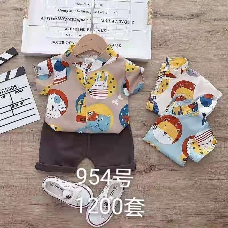 Promo !! Paket usaha baju anak paket setelan kemeja 6pcs / Setelan kemeja anak laki-laki 1-3 tahun