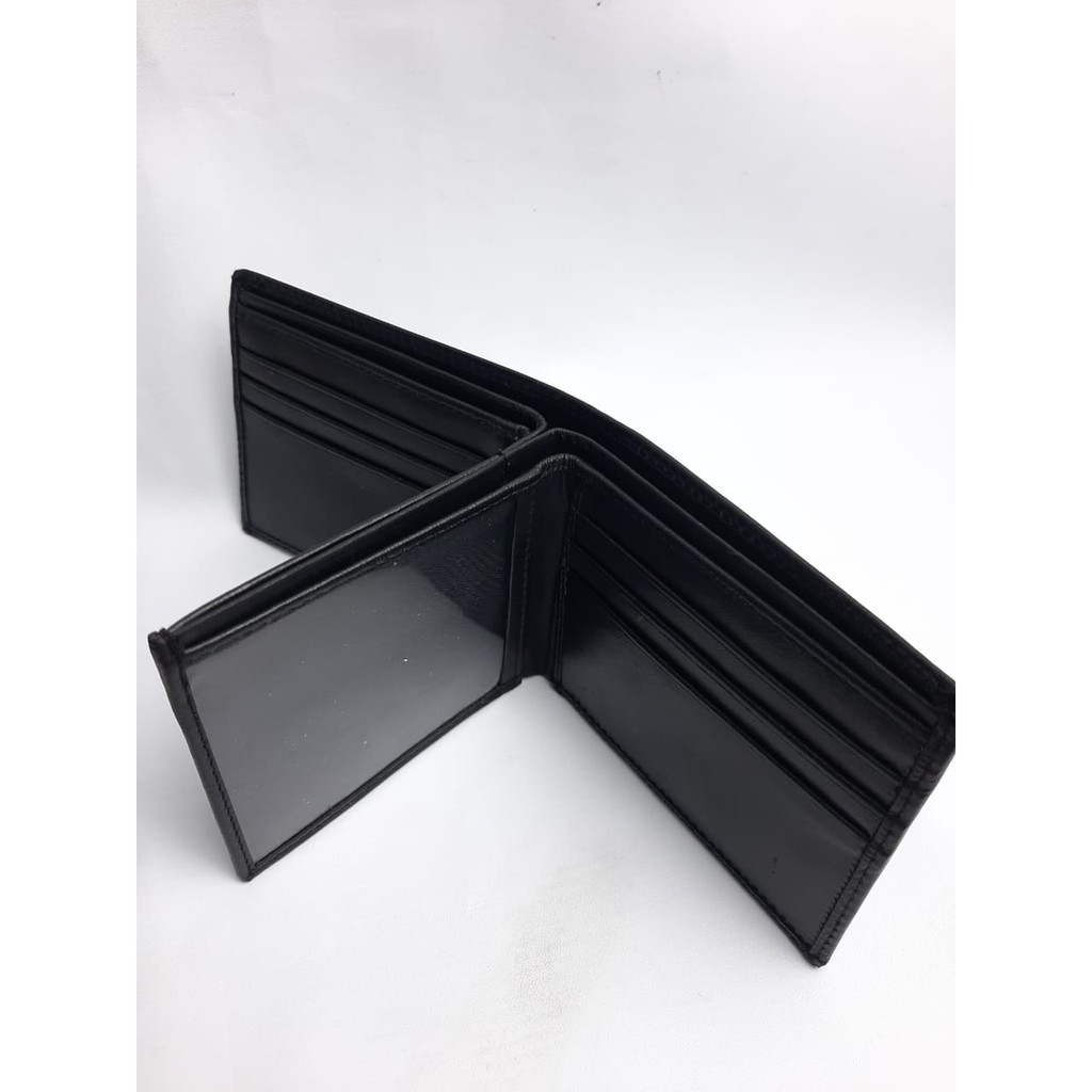 Dompet Kulit Asli LIPAT Pria 3Dimensi Casual Black Brown Dark Ori Khas Kota Garut