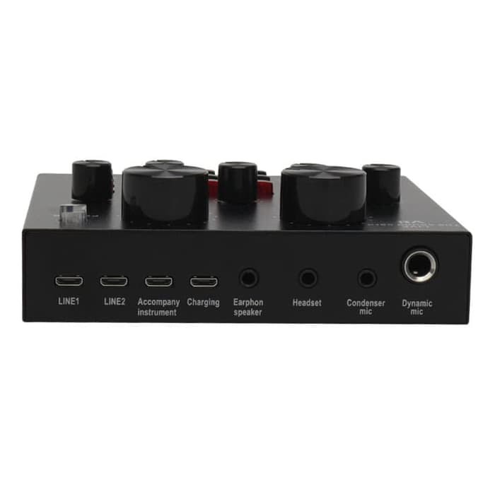 V8u External Audio Soundcard USB MIXER Live Broadcast