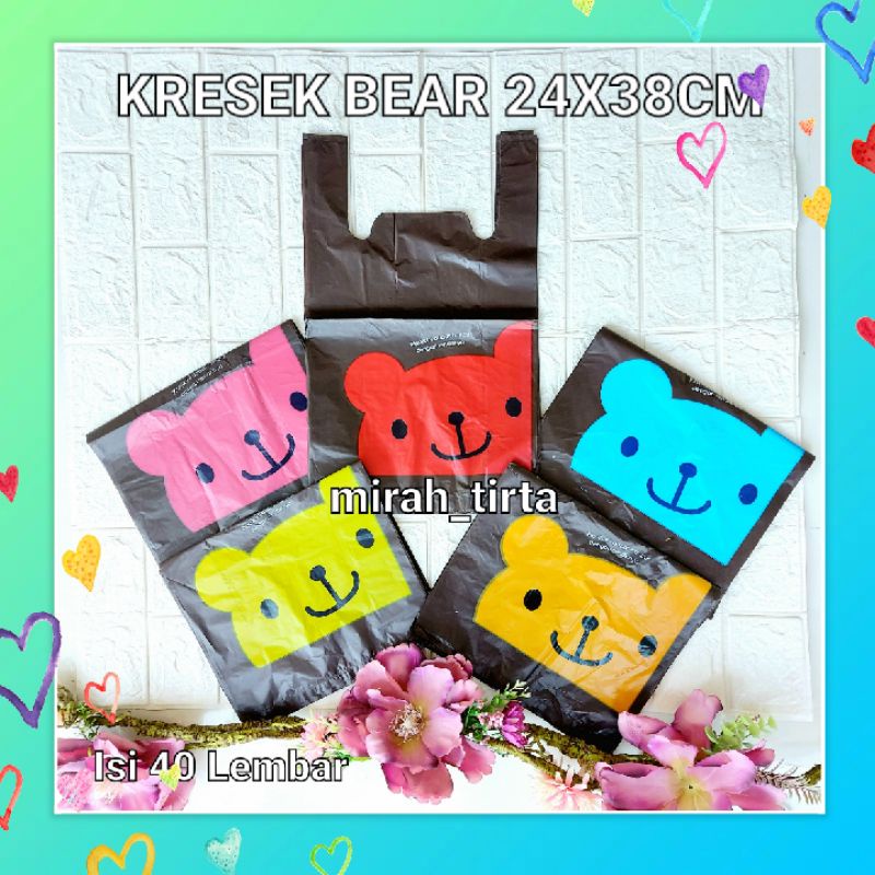 

❤BARU❤24x38cm Kantong kresek BEAR . Kantong kresek motif bear. kresek HD bear. kantong kresek motif bear. kresek ramah lingkungan .