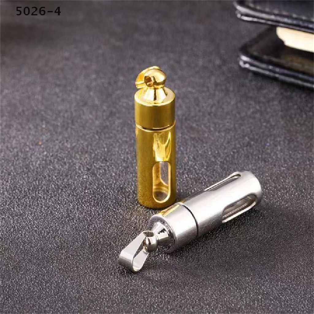 5026-4 Titanium Storage Bottle Perfume Cylinder Tube Ashes Urn Cremation Pendants 5026-4