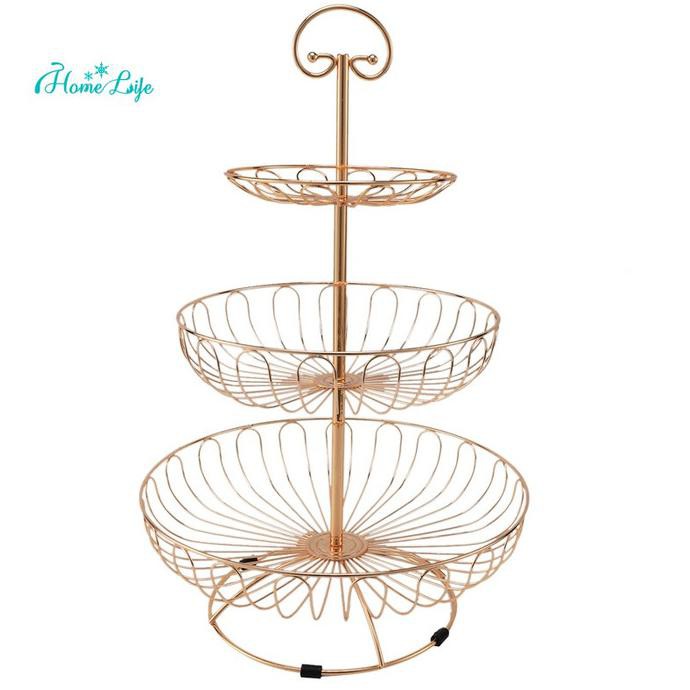 

Crazy Keranjang Wadah Dengan Model 3-Lapis Dan Bahan Logam Untuk Kue Shoplesti