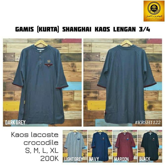 Baju Kurta Kaos Sanghai Al Amwa Muslim -Baju Kaos Tokoabdu Al Amwa
