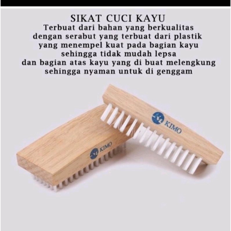 Sikat Cuci Kayu Kimo 12 pcs