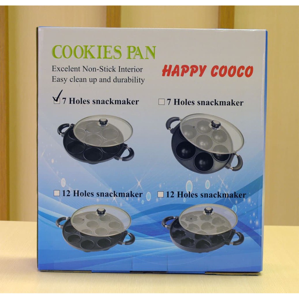 VOM Cookies Pan Cetakan Martabak Mini Dorayaki Loyang 7 Lubang 0507