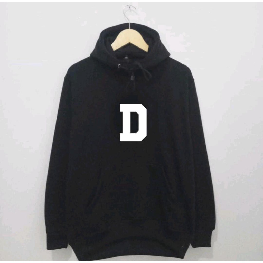 Parisdivarious Sweater Hoodie Jemper Intial Custom Bahan Fleece Size S - XXL (Pria &amp; Wanita)