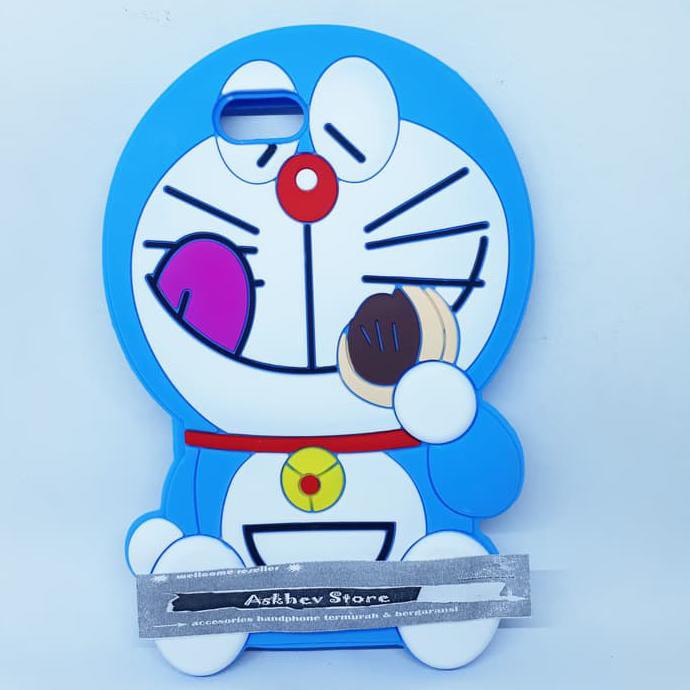 Case 4D Karakter Dorayaki Oppo A71 Doraemon Softcase Soft 3D Kartun