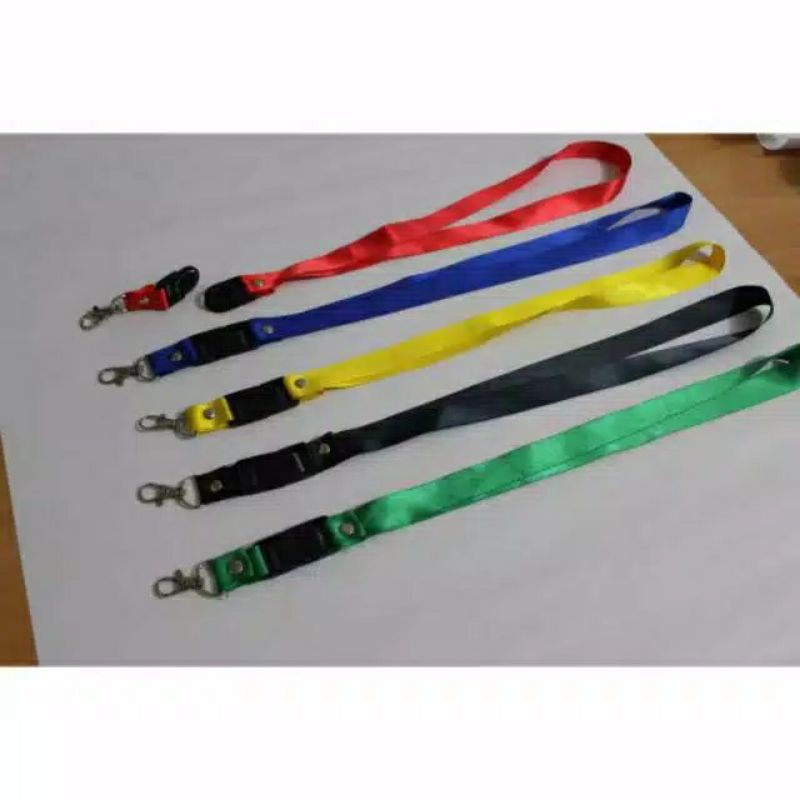 

TALI ID CARD 2cm + stopper model kait besi / tali id card 2cm nylon stopper (ecer & grosir)
