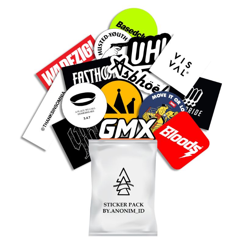 Sticker Pack Distro Stiker Brand Local Hypebeast Sticker Aesthetic Tumblr