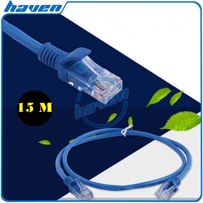 KABEL LAN UTP 15M RJ45 CAT5E 15 METER / UTP NETWORK CABLE 15M/JARINGAN