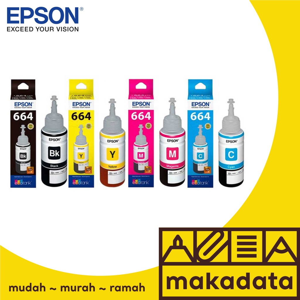 TINTA PRINTER EPSON T664 / 664 / TINTA PRINTER L100-L200 MURAH