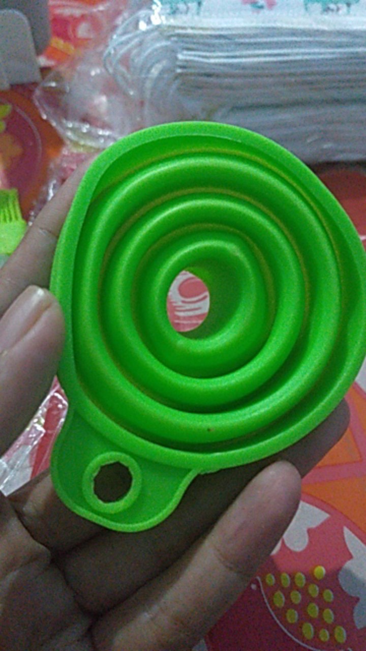 [corong Air Minyak Silikon] Corong Air Lipat Silikon Serbaguna
